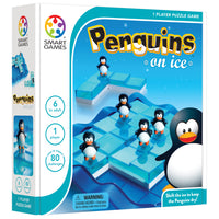 Jeu de réflexion Pingouins sur glace SmartGames -Avec des défis simples pour les débutants et des puzzles complexes qui mettront à l'épreuve les joueurs expérimentés, Penguins on Ice est une façon amusante de développer les compétences de pensée logique et les capacités de raisonnement spatial.