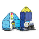 Magna-Tiles - Ensemble de construction magnétique Patrouille policière 20 pièces-Idéal à offrir en cadeau: C’est un excellent cadeau pour les enfants de 3 ans et plus qui aiment l’aventure