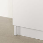 South Shore - Arum - Armoire de rangement étroite 2 portes - Blanc solide-Fabriqué au: Canada