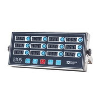 BIOS Professional - Minuterie à 12 canaux-Chaque canal peut être réglé avec une durée totale et jusqu’à 3 rappels peuvent être programmés pour le temps défini.