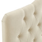 Modway - Annabel Mélange de lin premium Tête de lit complète, Lin-7