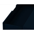 Manhattan Comfort - Rockefeller commode 3 tiroirs de 89,56 cm style milieu du siècle, bleu minuit Tatiana, lot de 2-10