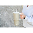 GROSCHE - Aspen Gobelet Isolé avec Poignée - 32 oz - Beige Sable-Isolation sous vide à triple paroi