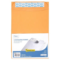 Mead - Enveloppes Press it-Seal it, 9 x 12 po, brun, 120/ensemble (MEA76080)-Autocollantes