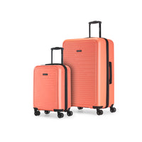 Swiss Mobility - CPH Ensemble de bagages rigides 2 pièces - Corail-Doubles roues pivotantes à 360 degrés pour un roulement fluide et silencieux