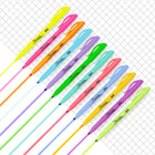 Sharpie - Surligneurs de poche  pointe biseautée fine - Paquet de 12-L’encre brillante se démarque sur la page
