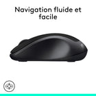 Logitech – Souris sans fil M310, noir-Dimensions (po) : 3,4 prof. x 2,4 larg. x 1,5 haut., convient à tout espace de travail