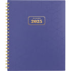 AT-A-GLANCE - Agenda hebdomadaire/mensuel BADGE géo 2025 - 11 po H x 8 1/2 po l - Violet - Bilingue-13 mois : janvier 2025 à janvier 2026