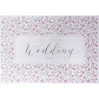 Rosedale - Cartes De souhaits Mariage Générale 5-1/2 po x 8 po / Enveloppes - Paquet de 12 - Coeur Floral-Cartes de souhaits qualité boutique