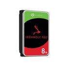 Seagate - Disque dur NAS interne Seagate IronWolf Pro 8 To 7 200 tr/min SATA III 3,5" (CMR)-Robustes, les disques IronWolf Pro sont conçus pour supporter un taux de charge de travail allant jusqu'à 550 To/an, permettant aux utilisateurs de NAS commerciaux et d'entreprise de stocker, partager et collaborer en toute transparence sur de grandes quantités de données sur un réseau