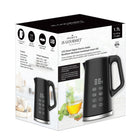 JS Gourmet - Bouilloire électrique numérique intelligente LED 1,7 L - Noire-Trois températures préréglées pour le thé