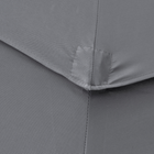 Outsunny - Parasol de marché à 3 niveaux avec manivelle et inclinaison par bouton-poussoir - 9 pi - gris clair-2 évents sur le dessus à 3 niveaux aident à rester stable par temps venteux