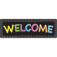 Ashley Productions - The Original Fun Mat - Tapis Coureur - 15 -5" x 47" - Bienvenue Boucles de Craie-Mesures et design : Le tapis coureur en boucles de craie de bienvenue mesure 15,5 po x 47 po.