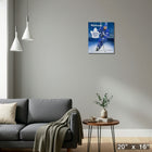 Auston Matthews 16x20 sur toile Maple Leafs - Toile encadree - 20" x 16"-Parfait pour toute pièce de votre maison ou bureau