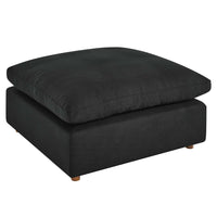 Modway - Commix Duvet Rempli Trop Rempli Ottoman - Noir-Ottoman moderne contemporain