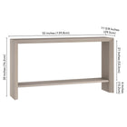 Hudson&Canal - Console Osman 55" de largeur par - Blanc aulne-9
