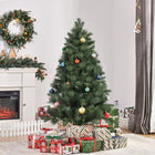 HOMCOM - Arbre de Noël artificiel de 6 pi avec branches réalistes - vert-Parfait pour une utilisation à la maison, au bureau ou dans les centres commerciaux 
