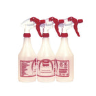 Globe - Pulvérisateur de bouteille de solution 24 oz - rouge - paquet de 3 (3570)-Idéal pour les besoins de nettoyage/entretien résidentiels, industriels et de bureau
