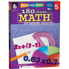 Shell Education - Practice, Assess, Diagnose (SEP50808) : 180 Days Of Math Book, 5e année-Convient aux enfants de 10 ans et en 5e année