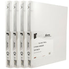 JAM PaperMD – Cartable à 3 anneaux Designders, 3/4 po, transparent, 4/paquet-Taille : 0,75 po