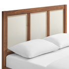 Modway - Capri Grains de bois Lit plateforme Queen, Noyer-Capacité de poids : 800 lb.