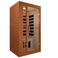 Westinghouse - Sauna infrarouge Hemlock 1 personne avec luminothérapie - 99 cm (l) x 89 cm (p) - Brun clair-Cinq panneaux chauffants infrarouges à haute performance en film de carbone