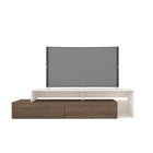 Nexera - Meuble audio-vidéo Tonik, 72 po, Noyer et blanc-Le meuble audio-vidéo de 72 pouces Tonik est parfait pour votre grand écran de télévision et ajoutera un style épuré et moderne à votre salon