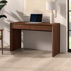 Hudson&Canal - Bureau rectangulaire Pembroke - 48 po l - Noyer satiné-Nettoyer avec un chiffon doux et sec, sans produits chimiques agressifs ni produits de nettoyage abrasifs