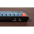 Keychron - V3 Max RGB Wireless Mechanical Keyboard - Red Switch - TKL Layout with Knob - Carbon Black-Design monté sur joint : En adoptant un design monté sur joint avec une plaque en PC (Polycarbonate), le V3 Max réduit la résonance acoustique, offrant une expérience de frappe plus douce et silencieuse avec une flexibilité accrue.