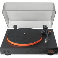 JBL - Spinner BT Platine Bluetooth - Noir/Orange-Appairez rapidement vos enceintes ou casques Bluetooth pour une connexion instantanée à votre collection de disques