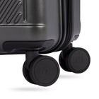 Swiss Gear - Valise pivotante moyenne 24 po - gris foncé-Pieds latéraux pour un emballage et un déballage pratiques en position verticale