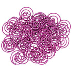 JAM Paper - Trombones circulaires - trombones ronds - rose fuchsia - paquet de 50-Quantité : 50 par boîte | Emballé dans une boîte transparente réutilisable pour garder votre bureau ou votre tiroir de bureau organisé