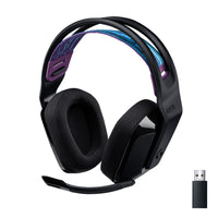 Logitech G535 LIGHTSPEED Casque gaming sans fil - Noir-Technologie sans fil LIGHTSPEED: la technologie sans fil LIGHTSPEED de qualité professionnelle vous offre jusqu'à plus de 33 heures d'autonomie(1) et jusqu'à 12 mètres de liberté sans fil fiable.