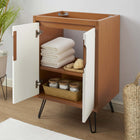Modway - Energize 24" Armoire de toilette de salle de bain (lavabo non inclus) - Blanc cerise-Portes doubles à fermeture douce