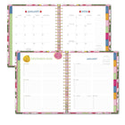 Sellers Publishing - Agenda sur 17 mois à couverture rigide High Note 2026 - Fruits-Couverture ornée de feuilles argentées au recto et au verso