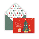 Pierre Belvedere -  Cartes de Noël - Sous Le Sapin - Anglais - Paquet de 20-Intérieurs vierges pour des messages personnalisés