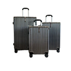 TRAVLR - Valise d'enregistrement légère à coque rigide, 24 po - Gris-Poignée de transport supérieure et latérale renforcée sur tous les modèles