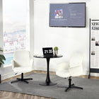 Homy Casa -  Bureau rond 31,5 po L - Noir-Assemblage rapide et facile, idéal pour une mise en place rapide