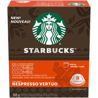 Nespresso - Starbucks Vertuo Origine Unique Colombie - Paquet de 8-Grains de café 100 % arabica