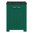 Modway - Maybelle 24" Vanette de salle de bain - Vert Noir-Vanité de salle de bain moderne
