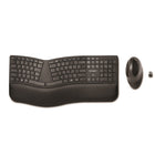 Kensington - Clavier et souris sans fil Pro Fit Ergo - Noir-Le clavier ajustable à pente régulière et à inclinaison arrière réglable permet de positionner les mains, les poignets et les avant-bras pour un confort accru et un alignement neutre.