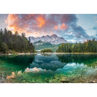 Ravensburger - Zugspitze à l'Eibsee, Allemagne Puzzle - 1000 pièces-Fabriqué en Allemagne, ce puzzle est fabriqué à partir de matériaux issus de forêts certifiées FSC gérées de manière responsable, de sources recyclées et d'autres matériaux soigneusement contrôlés. Le FSC (Forest Stewardship Council) est une organisation à but non lucratif qui se consacre à la promotion d'une gestion forestière respectueuse de l'environnement, socialement bénéfique et économiquement viable.