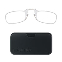 ThinOptics 1.5 Claire Lecteur avec Pod Noir Universel - Claire-Le produit comprend les lunettes de lecture ThinOptics et l'étui universel avec un adhésif sans résidu à coller sur votre téléphone / étui ou toute autre surface dure et plate