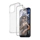PanzerGlass - Bundle avec HardCase et Matrix Glass pour iPhone 15 Pro Max - Transparent-Ce lot comprend un protecteur d'écran et un étui