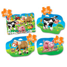 University Games - The Learning Journey My First Puzzle: 4-in-a-box: Farm - Puzzle De Reconnaissance Des Animaux De La Ferme Pour Enfants - Puzzle Intéractif Sur La Ferme Pour Tout-Petits-Introduit la reconnaissance des couleurs, des formes et des objets