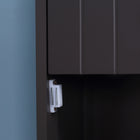 HOMCOM - Armoire haute de salle de bain pour linge avec étagères et tiroir - brun-Les pieds surélevés la protègent de l'humidité et assurent une bonne ventilation 