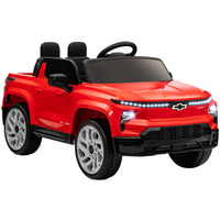 Qaba voiture RC pour enfants sous licence CHEVROLET 12V - rouge-Le CHEVROLET SILVERADO EV RST sous licence offre une expérience de jeu authentique 