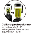 Salton - mélangeur puissant pro 2 litres - Crème au beurre- Utilise la friction pour chauffer les aliments : préparez en quelques minutes des plats chauds, y compris des soupes et des sauces 