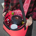 RovR - KeepR Porte-bébé à boisson avec seau à glace et bandoulière - Corail-Poignée de transport robuste avec poignée en mousse offrant une portabilité élégante et facile