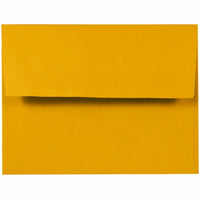 JAM Paper - Enveloppes d'invitation A2 - 4,375 x 5,75 - jaune tournesol - 250/paquet-Caractéristiques de l'enveloppe : Fermeture en gomme à rabat droit, finition en papier lisse de haute qualité